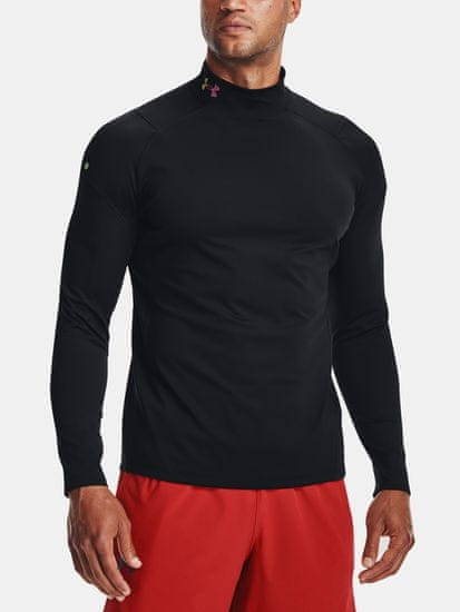 Under Armour Tričko ColdGear Rush Mock-BLK