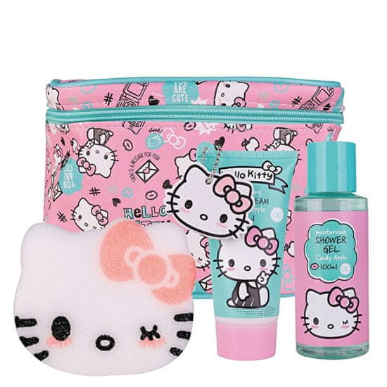 Accentra Darčeková sada telovej starostlivosti s kozmetickou taštičkou Hello Kitty