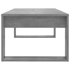 Vidaxl Konferenčný stolík betónový sivý 110x50x35 cm drevotrieska