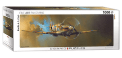 EuroGraphics Panoramatické puzzle Spitfire 1000 dielikov