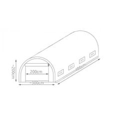 Malatec Náhradná fólia na fóliovník 4x3x2 m Malatec