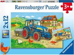 Ravensburger Puzzle Na stavenisku 2x12 dielikov