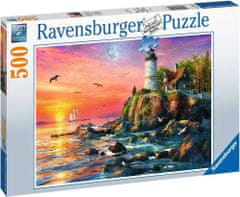 Ravensburger Puzzle Maják pri západe slnka 500 dielikov