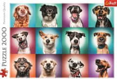 Trefl Puzzle Vtipné portréty psov II, 2000 dielikov
