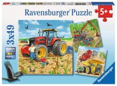 Ravensburger Puzzle Veľké stroje 3x49 dielikov