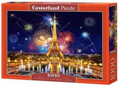 Castorland Puzzle Oslnivo krásny nočný Paríž 1000 dielikov