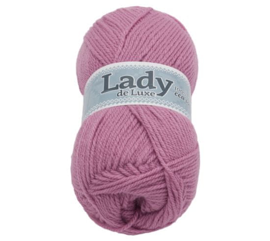 Priadza LADY de Luxe - 100g / 238 m - tmavá staroružová