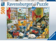Ravensburger Puzzle Hudobná miestnosť 500 dielikov