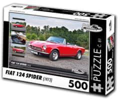 RETRO-AUTA© Puzzle č. 81 Fiat 124 SPIDER (1973) 500 dielikov