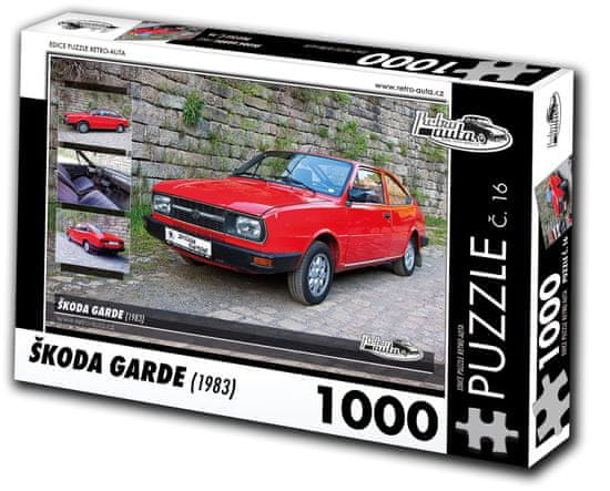RETRO-AUTA© Puzzle č. 16 Škoda Garde (1983) 1000 dielikov