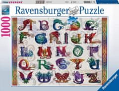 Ravensburger Puzzle Dračia abeceda 1000 dielikov