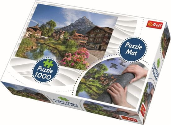 Trefl Puzzle Letné Alpy 1000 dielikov + Podložka pod puzzle