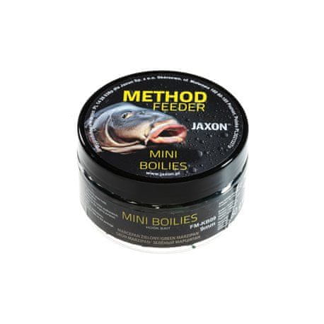 Jaxon Boilies mini zelený marcipán Method Feeder 9mm 50g