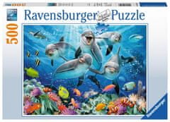 Ravensburger Puzzle Delfíny u korálového útesu 500 dielikov