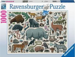 Ravensburger Puzzle Divoké zvieratá 1000 dielikov