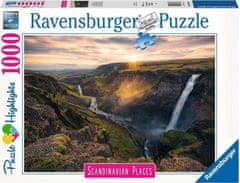 Ravensburger Puzzle Vodopád Haifoss, Island 1000 dielikov