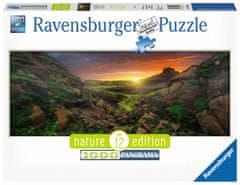 Ravensburger Panoramatické puzzle Západ slnka nad Islandom 1000 dielikov