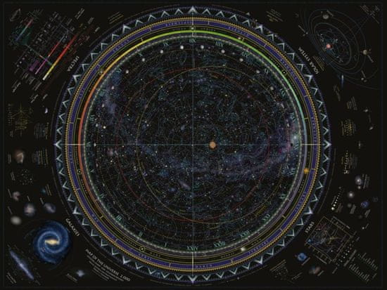 Ravensburger Puzzle Mapa vesmíru 1500 dielikov