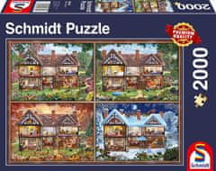 Schmidt Puzzle Chalúpka v štyroch ročných obdobiach 2000 dielikov