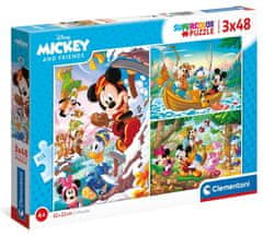 Clementoni Puzzle Mickey Mouse a priatelia 3x48 dielikov