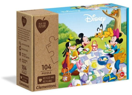 Clementoni Play For Future Puzzle Mickey Mouse: Piknik 104 dielikov