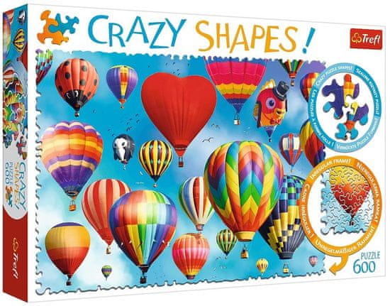 Trefl Crazy Shapes puzzle Farebné balóny 600 dielikov