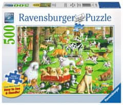Ravensburger Puzzle Psí park XXL 500 dielikov