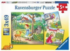 Ravensburger Puzzle Klasické rozprávky 3x49 dielikov