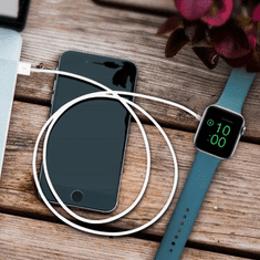 CO2 indukčný nabíjačkový kábel pre apple watch 4 5 6 1meter CO2-0084