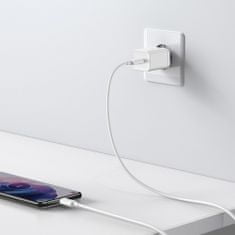 BASEUS Super Si sieťová nabíjačka USB-C 25W PD QC, biela