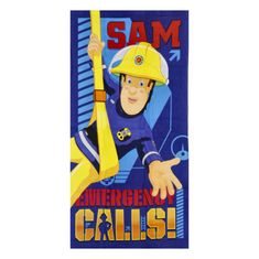 Sanchez Detský farebný uterák Fireman Sam, modrý