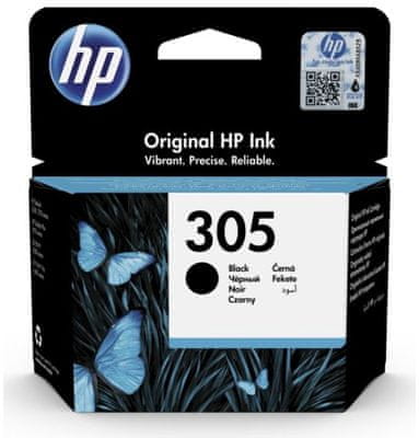 HP 305 čierna (3YM61AE) čierna výťažnosť 120 strán originál hp