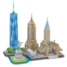 CubicFun 3D puzzle CityLine panorama: New York 123 dielikov