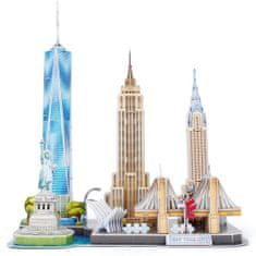 CubicFun 3D puzzle CityLine panorama: New York 123 dielikov