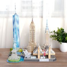 CubicFun 3D puzzle CityLine panorama: New York 123 dielikov