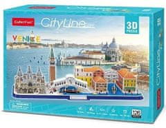 CubicFun 3D puzzle CityLine panorama: Benátky 126 dielikov