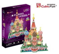 CubicFun Svietiace 3D puzzle Chrám Vasila Blaženého 224 dielikov