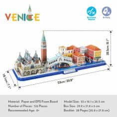 CubicFun 3D puzzle CityLine panorama: Benátky 126 dielikov