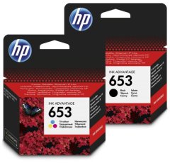 HP 653 čierna + trojfarebná (3YM75AE + 3YM74AE)