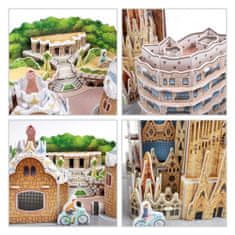 CubicFun 3D puzzle CityLine panorama: Barcelona 186 dielikov