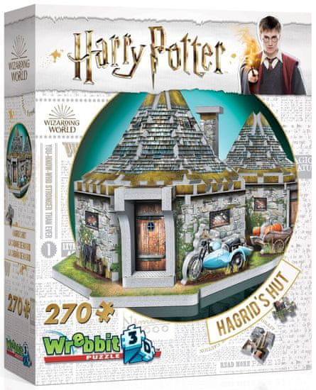 Wrebbit 3D puzzle Harry Potter: Hagridov dom 270 dielikov