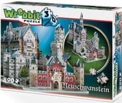 Wrebbit 3D puzzle Zámok Neuschwanstein 890 dielikov