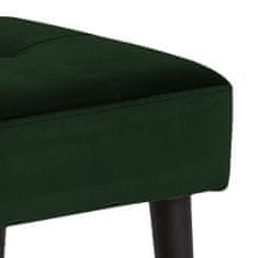 Design Scandinavia Lavica Glory, 95 cm, tkanina, tmavo zelená