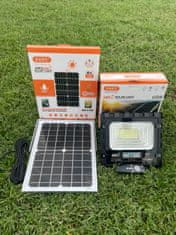 Alum online Reflektor s vonkajším solárnym panelom IP67 s diaľkovým ovládaním studená biela 60W