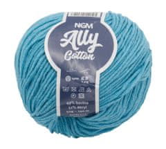 Priadza ALLY cotton - 50g / 140 m - tyrkysová