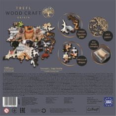 Trefl Wood Craft Origin Puzzle Pes priateľstvo 1000 dielikov