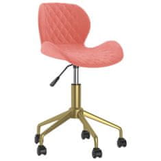 Vidaxl 335034 Swivel Dining Chairs 2 pcs Pink Velvet