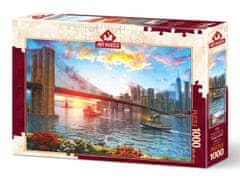 Art puzzle Puzzle Západ slnka v New Yorku 1000 dielikov