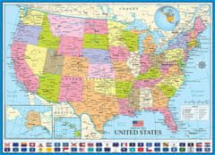 EuroGraphics Puzzle Politická mapa USA 1000 dielikov