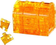 HCM Kinzel 3D Crystal puzzle Pokladnička truhla s kľúčom 52 dielikov